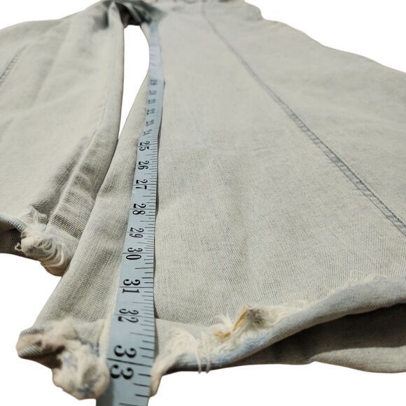Show Me Your Mumu Jeans Size 27 Light Blue Color Wide Leg Stretch - Picture 7 of 16